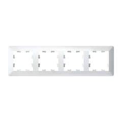 Рамка Systeme Electric AtlasDesign Air четырехместная белая (ATN220104)