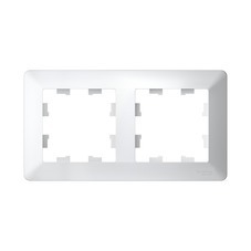 Рамка Systeme Electric AtlasDesign Air двухместная белая (ATN220102)