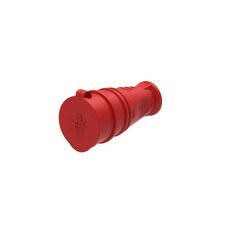 Розетка штепсельная одинарная Systeme Electric MultiSet с заземлением 16 А 250 В IP44 с крышкой красная (MST4402RD)
