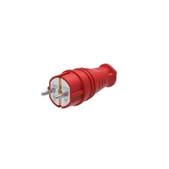 Вилка штепсельная Systeme Electric MultiSet с заземлением 16 А 250 В IP44 красная (MST4401RD)