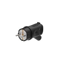 Вилка штепсельная Systeme Electric MultiSet с заземлением 16 А 250 В IP44 угловая черная (MST1102BK)