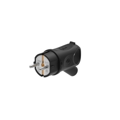 Вилка штепсельная Systeme Electric MultiSet с заземлением 16 А 250 В IP44 угловая черная (MST1102BK)