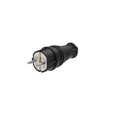 Вилка штепсельная Systeme Electric MultiSet с заземлением 16 А 250 В IP44 черная (MST4001BK)