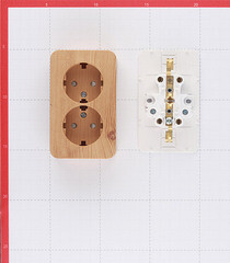 Розетка Systeme Electric Blanca накладная ясень со шторками (BLNRA011215) - фото 4