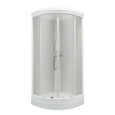 Душевая кабина Triton Ультра 90х90х215 см стекло прозрачное 4 мм с низким поддоном полукруг