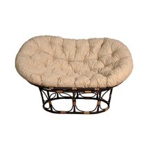 Диван садовый с подушкой из искусственного ротанга BiGarden Mamasan орех 760х930х1650 мм (БГ-М-Кор)