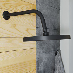 Держатель для верхнего душа Iddis Built-in Shower Accessories 350 мм настенный латунь черный (001BB35i61) - фото 4