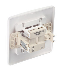 Выключатель Systeme Electric Blanca одноклавишный встраиваемый белый (BLNVS010101) - фото 4