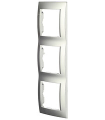 Рамка Simon 15 трехместная алюминий (1500630-033) - фото 2