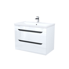 Комплект тумба с раковиной Iddis Ray 80 см подвесная белая (RAY80W0i95K)