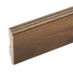 Плинтус МДФ Cosca Décor WP07 дуб барон темный 80х16х2400 мм - фото 1