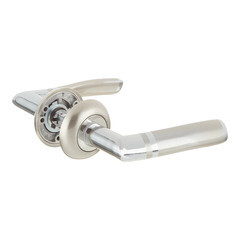 Ручка дверная Corsa Deco Mangrove круглая розетка матовый никель - фото 2