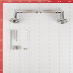 Ручка дверная Corsa Deco Mangrove круглая розетка матовый никель - фото 4