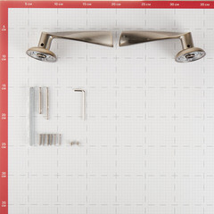 Ручка дверная Corsa Deco Willow круглая розетка античная бронза - фото 3