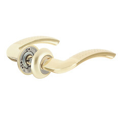 Ручка дверная Corsa Deco Rowan круглая розетка золото - фото 4