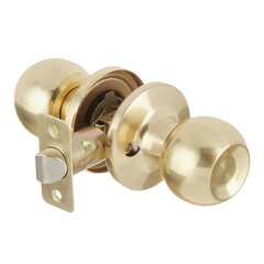 Ручка-защелка Corsa Deco кноб без ключа и фиксатора круглая розетка золото (669876)