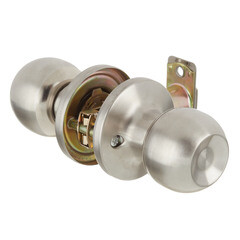 Ручка-защелка Corsa Deco кноб без ключа и фиксатора круглая розетка матовый никель (669879) - фото 4