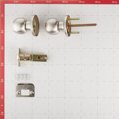 Ручка-защелка Corsa Deco кноб без ключа и фиксатора круглая розетка матовый никель (669879) - фото 3