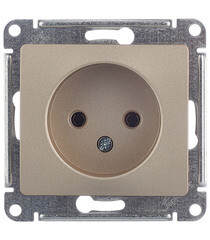 Изображение товара Розетка Systeme Electric Glossa встраиваемая титан (GSL000441)