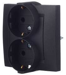 Розетка Simon 15 встраиваемая графит (1590459-038) - фото 5