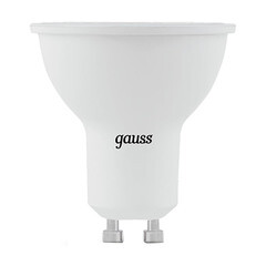 Лампа светодиодная Gauss GU10 4100К 7 Вт 630 Лм 150-265 В рефлектор MR16 матовая (10 шт.) - фото 2