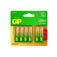 Батарейка GP Batteries Ultra Alkaline G-Tech LR6 1,5 В пальчиковая (6 шт.) (GP 15AUA214/2-2CRSBC6)