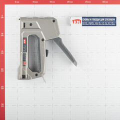 Степлер строительный для скоб и гвоздей КМ 6 в 1 алюминиевый - фото 3