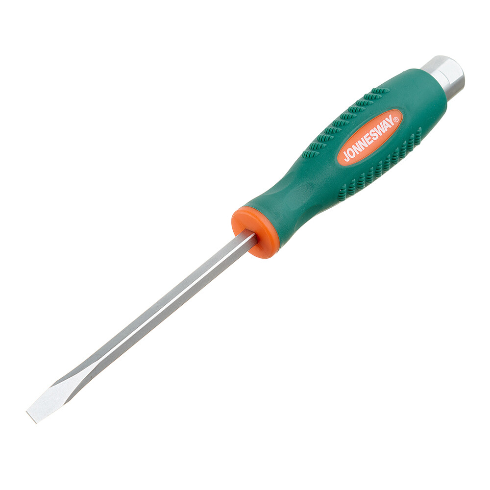 Изображение товара Отвертка плоская SL6,5 125 мм ударная Jonnesway Anti-slip grip D70S6125
