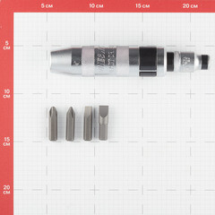 Отвертка ударная со 4 сменными битами Jonnesway (AG010055) - фото 4