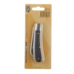 Нож монтерский КВТ НМ-03 складной для зачистки многожильного кабеля - фото 3