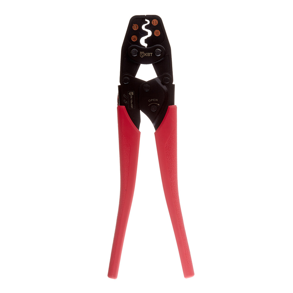 Изображение товара Пресс-клещи КВТ ПК-16м для обжима наконечников 2,5-16 кв мм