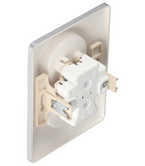 Розетка Systeme Electric Glossa встраиваемая алюминий (GSL000320) - фото 4