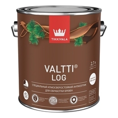 Антисептик Tikkivala Valtti Log декоративный для дерева бесцветный основа ЕС 2,7 л