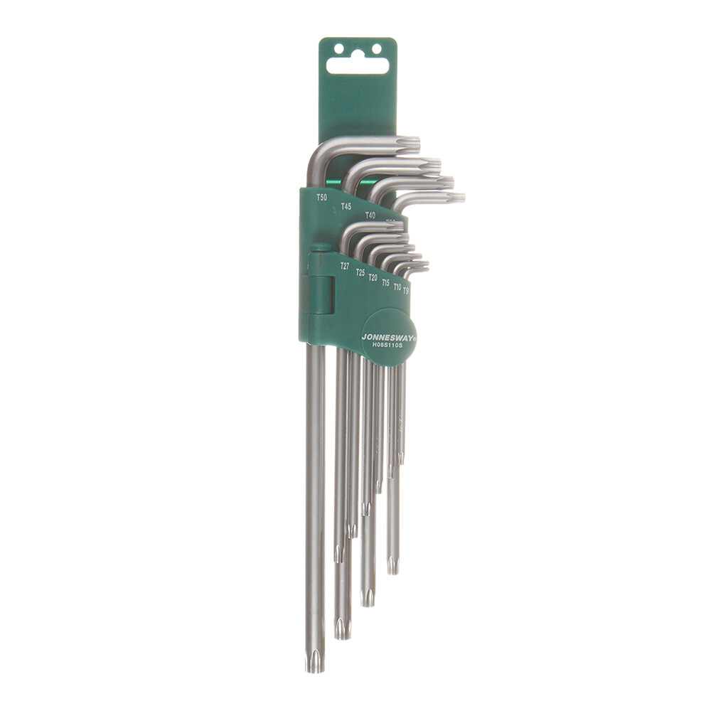 Изображение товара Набор шестигранных ключей Torx 9-50 мм Jonnesway H08S110S, 10 шт.