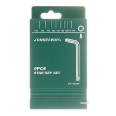 Набор шестигранных ключей Jonnesway Torx 10-50 мм (H07M09S) (9 шт.) - фото 2