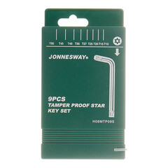 Набор шестигранных ключей Jonnesway Torx 10-50 мм (H08MTP09S) (9 шт.) - фото 2