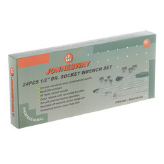 Набор торцевых головок с трещоткой Jonnesway 1/2" (S04H4524S) (24 шт.) - фото 3