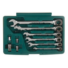 Набор гаечных ключей с трещоткой Jonnesway (W45110S) (10 шт.) - фото 9