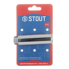 Удлинитель Stout 80 мм 1/2 ВР(г) х 1/2 НР(ш) хром латунный (SFT-0002-001280) - фото 3