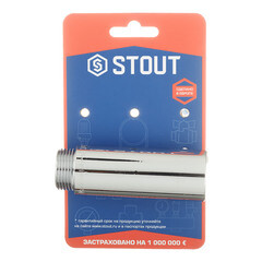 Удлинитель Stout 80 мм 3/4 ВР(г) х 3/4 НР(ш) хром латунный (SFT-0002-003480) - фото 3