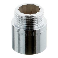 Удлинитель Stout 25 мм 3/4 ВР(г) х 3/4 НР(ш) хром латунный (SFT-0002-003425) - фото 5