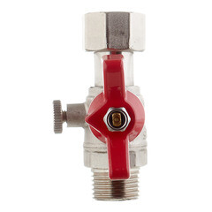 Кран шаровой латунный Valtec 1/2 НР(ш) х 1/2 ВР(г) для подключения манометра проходной бабочка прямой (VT.806.N.0404) - фото 3