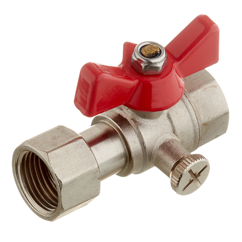 Изображение товара Кран шаровой латунный Valtec 1/2 ВР(г) х 1/2 ВР(г) для манометра