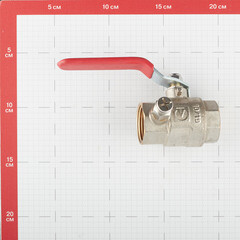 Кран шаровой латунный Valtec Base 1 ВР(г) х 1 ВР(г) проходной ручка с дренажом и воздухоотводчиком прямой (VT.245.N.06) - фото 3