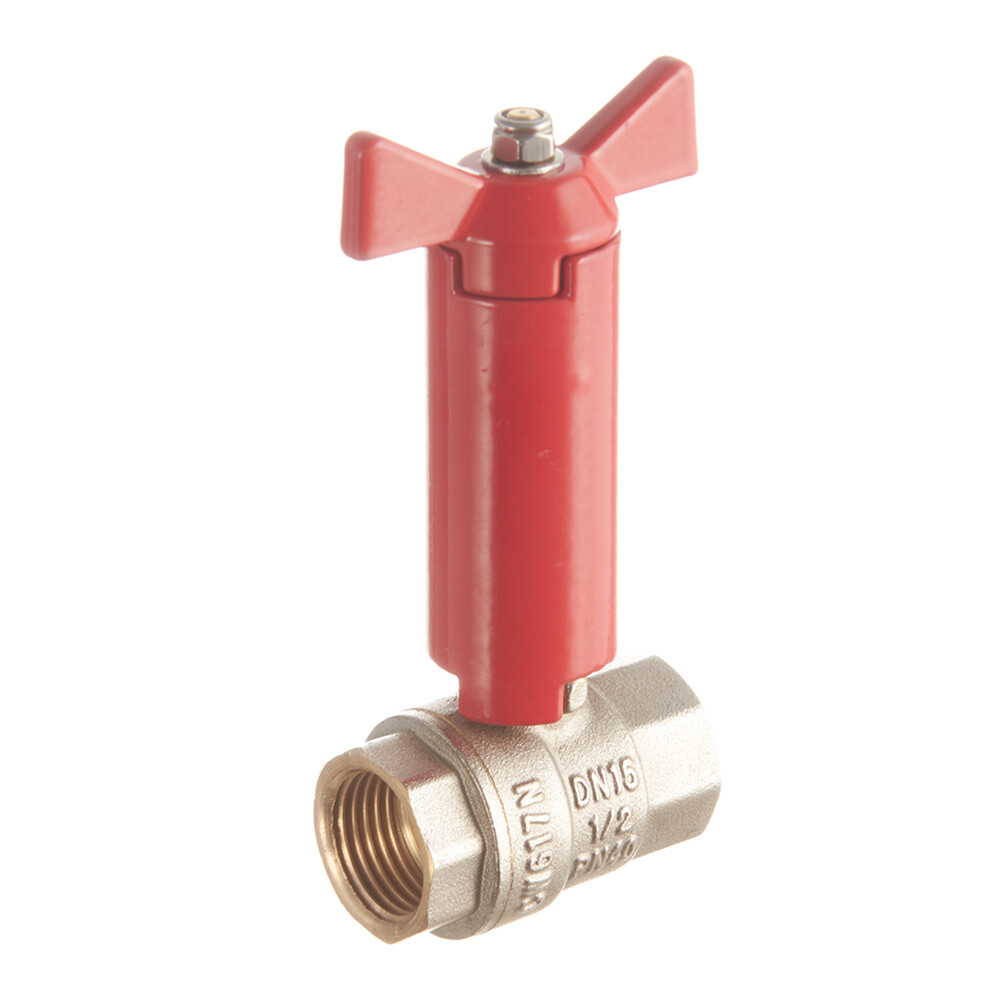 Изображение товара Кран шаровой латунный Valtec 1/2 ВР(г) х 1/2 ВР(г) с бабочкой