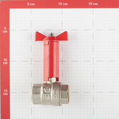 Кран шаровой латунный Valtec 3/4 ВР(г) х 3/4 ВР(г) проходной бабочка с удлиненным штоком прямой (VT.250.N.05) - фото 3