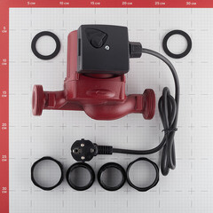 Циркуляционный насос для систем отопления Belamos BRS25/6G DN25 подъем 6 м 180 мм с гайками (25/6g) - фото 2