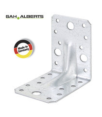 Изображение товара Уголок крепежный усиленный оцинкованный 90х90х65х2.5 мм GAH ALBERTS