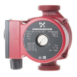 Циркуляционный насос для систем отопления Grundfos UPS 25-40 (96281376) DN25 подъем 4 м 130 мм