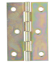 Петля 8019 карточная универсальная неразъемная 80х56 мм цинк желтый